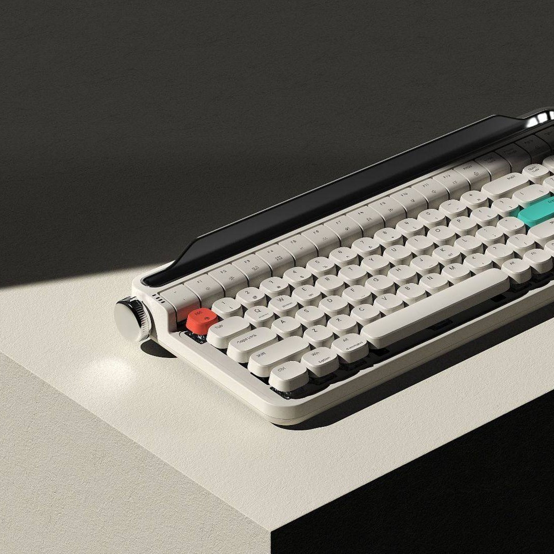 actto 复古机械键盘蓝牙键盘无线蓝牙有线双模适用于ipad平板电脑笔记本韩国女生可爱办公男款游戏键盘青轴红轴茶轴