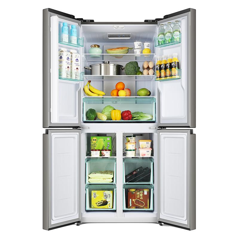 奥克斯 346L十字门电冰箱家用大容量超薄四开门风冷无霜