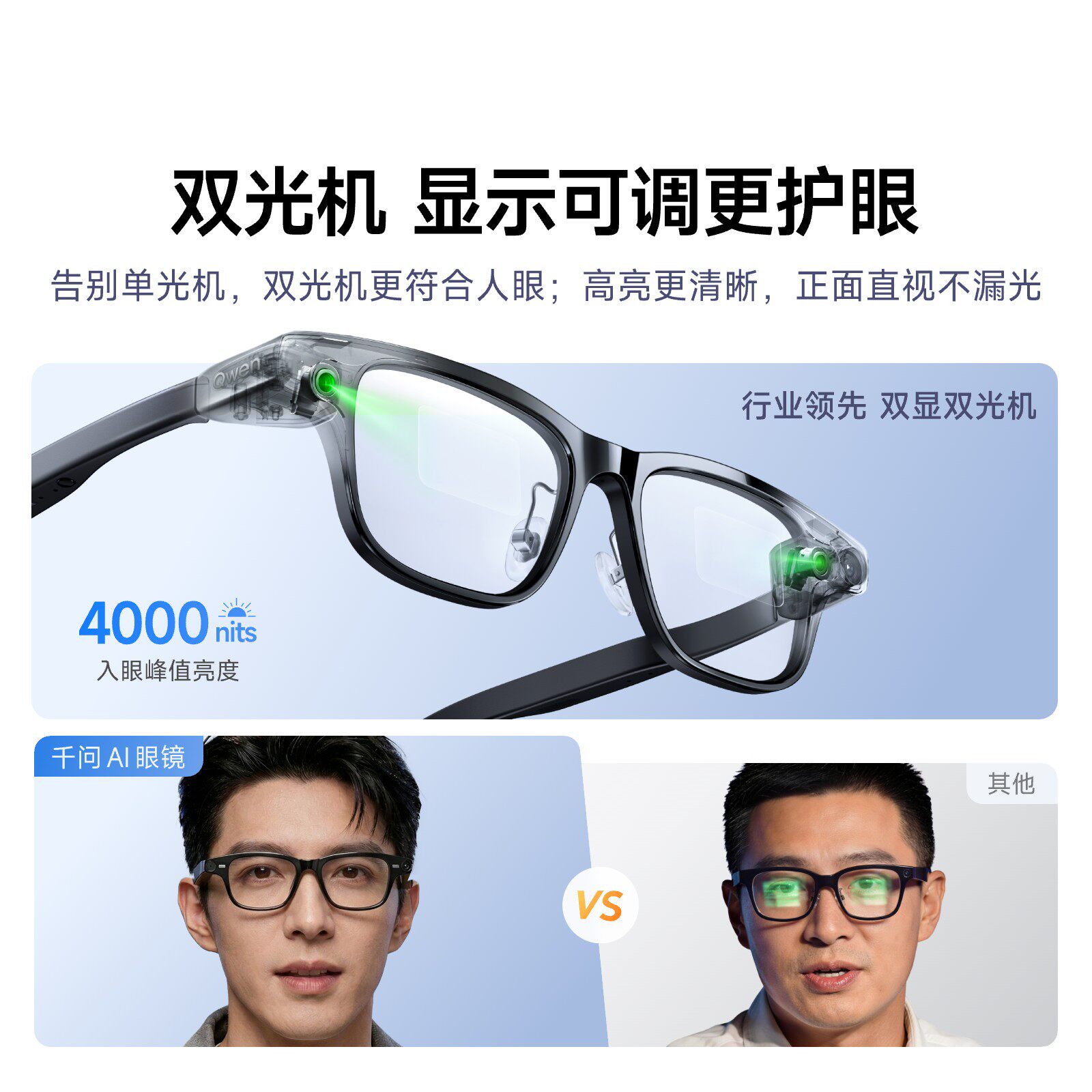 千问 S1 智能眼镜 3D显示 高清拍摄 导航 提词 翻