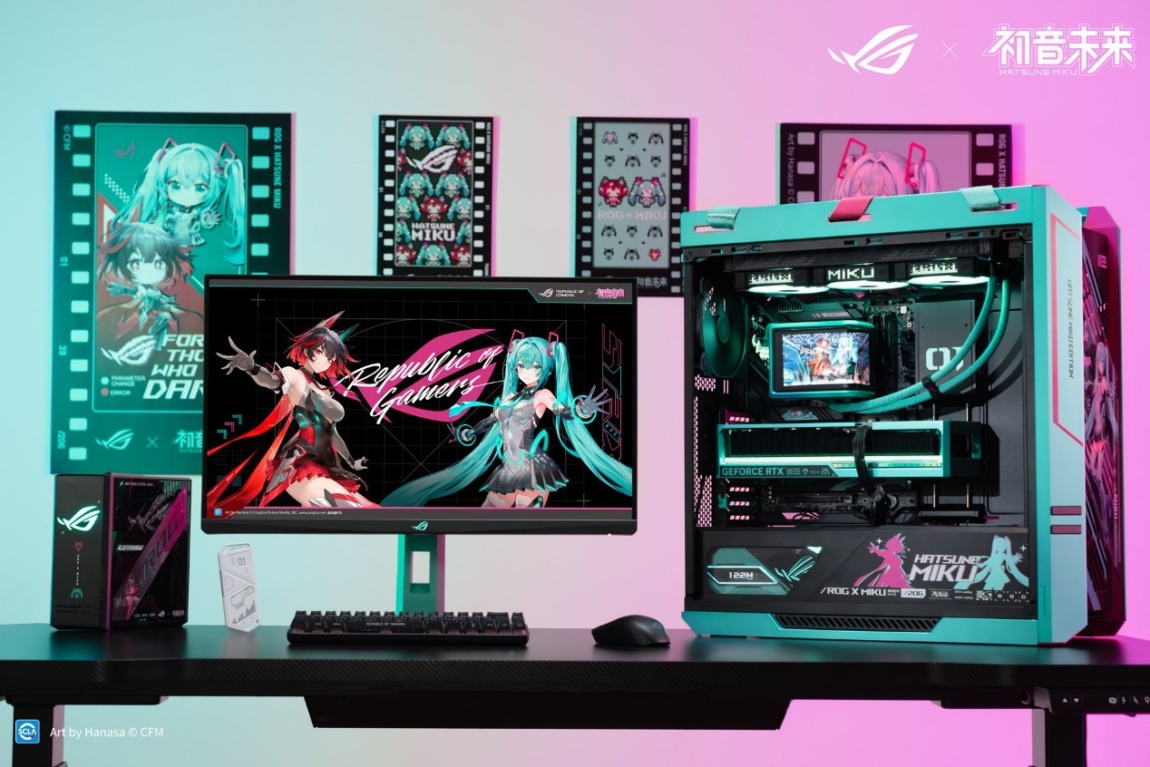 性能颜值两不误!ROG夜神RTX5080 RO姬x初音未来版显卡
