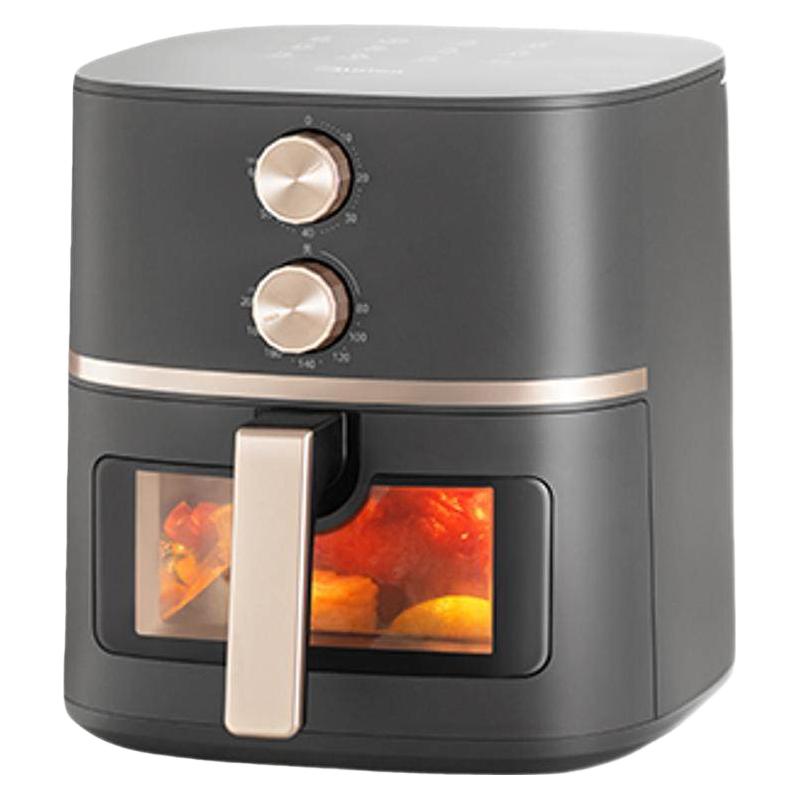 美的 空气炸锅家用可视5.3L大容量金属烤箱一体电烤箱空气电炸锅