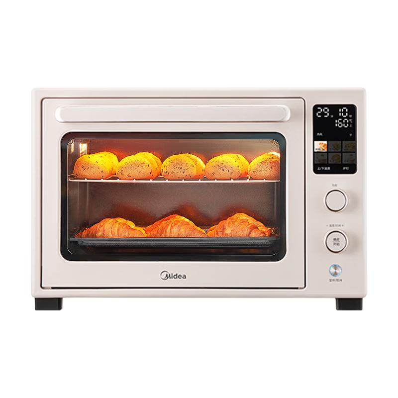 美的 40L石墨烯免预热家用多功能热风空气炸烤箱Q40