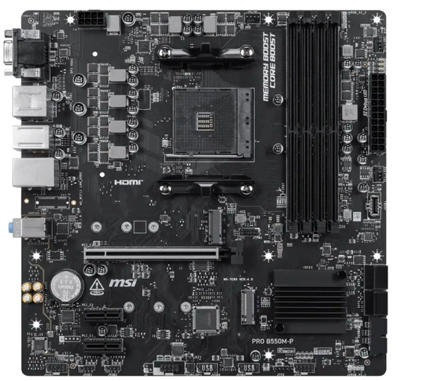 微星发布PRO B550M-B/P主板，延续AM4平台支持并优化DDR4用户升级体验