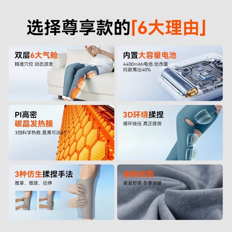 科普菲腿部按摩器直降200,仅289元!