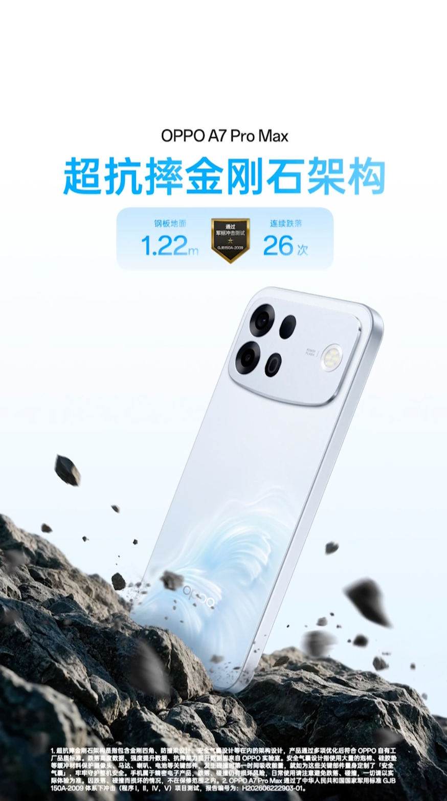搭载行业首个七年长寿万级大电池,OPPO发布新一代耐用传奇A7 Pro Max