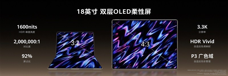 华为发全新HUAWEI MateBook Fold非凡大师 智慧手写拓展折叠电脑生产力边界