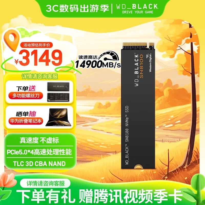 闪迪 WD_BLACK SN8100(4TB)