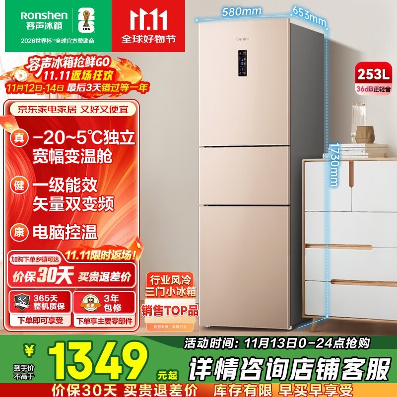 容声 BCD-253WD16NPA