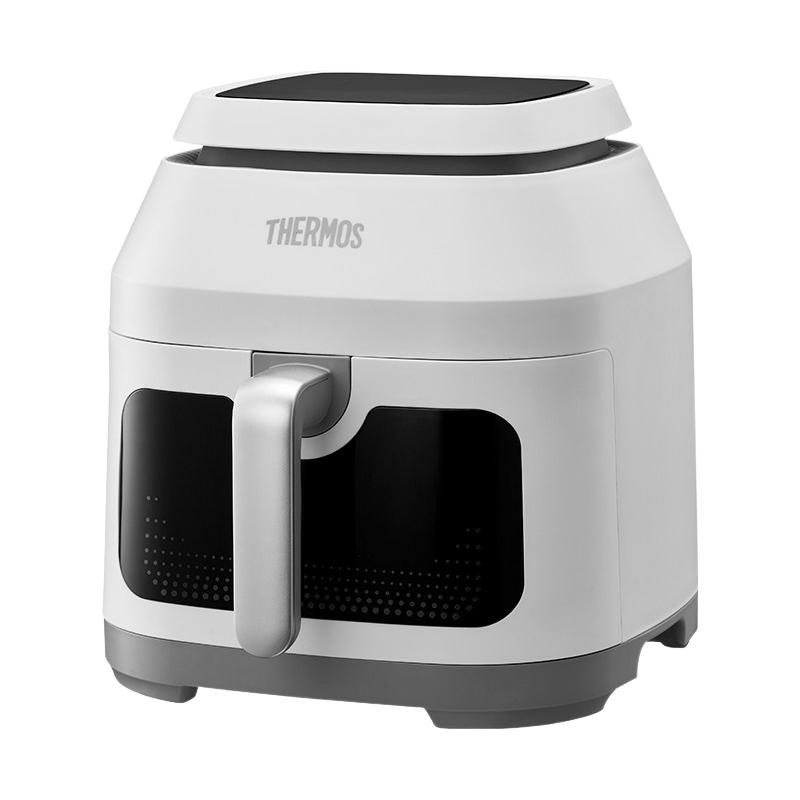 THERMOS 膳魔师 空气炸锅家用2025可视免翻面大容量智能蒸烤一体烤箱6L