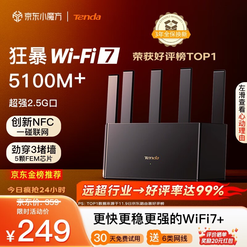 ڴBE5100·WiFi7Meshʱػ219Ԫ