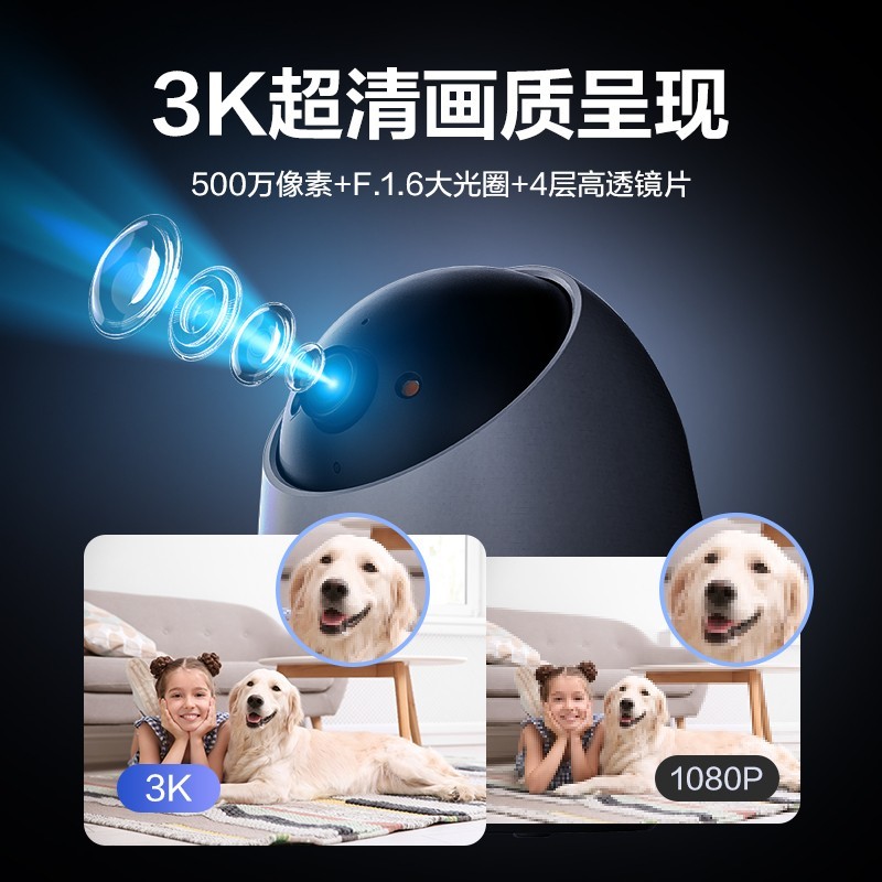 萤石睛小豆监控器摄像头原价189元现101元