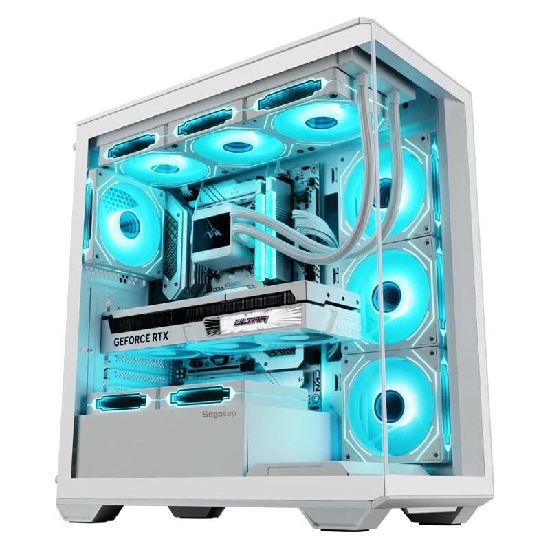 七彩虹 十二代酷睿版 组装电脑（白色、512GB SSD、酷睿i5-12490F、16GB、风冷）