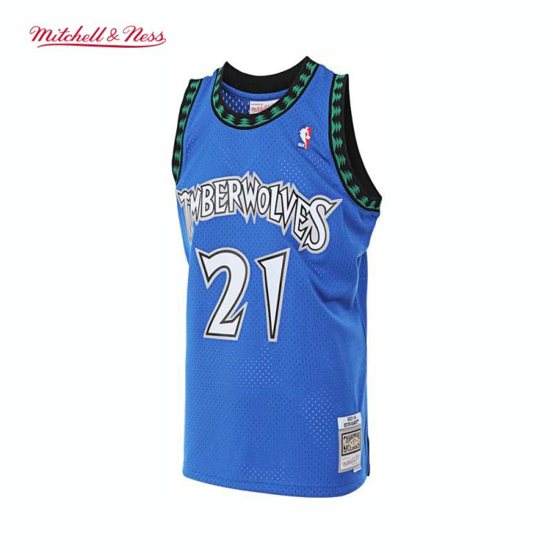 Mitchell&Ness NBA官方森林狼凯文03-04赛季SW球衣运动休闲T恤背心