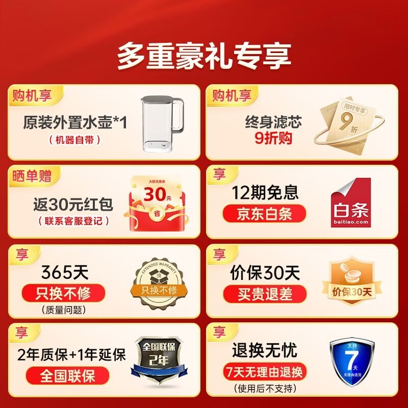 飞利浦ADD8638净水器热卖,领券1999包邮