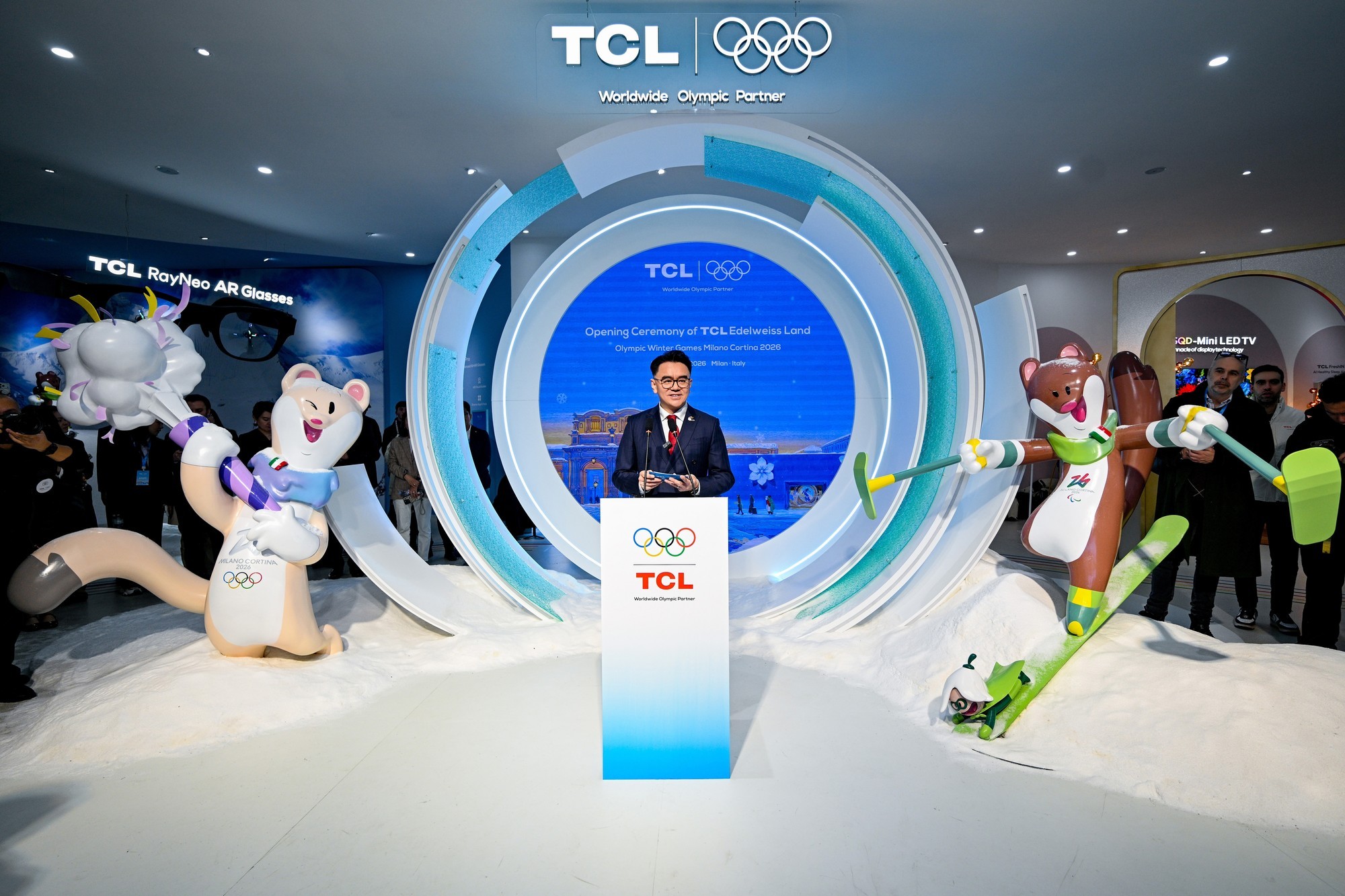 打造奥运科技人文地标,TCL“雪绒奇境”米兰冬奥主题馆正式开馆
