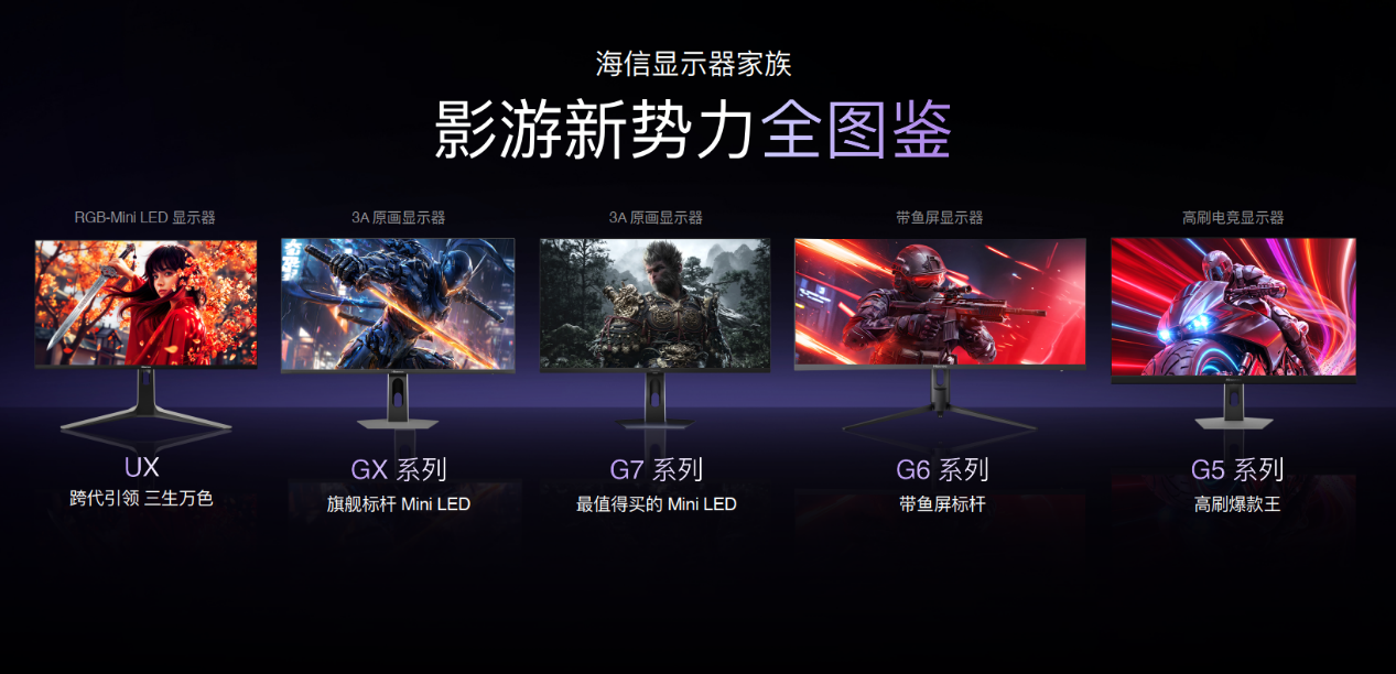 RGB-Mini LED领衔，海信四款旗舰显示器重磅发布