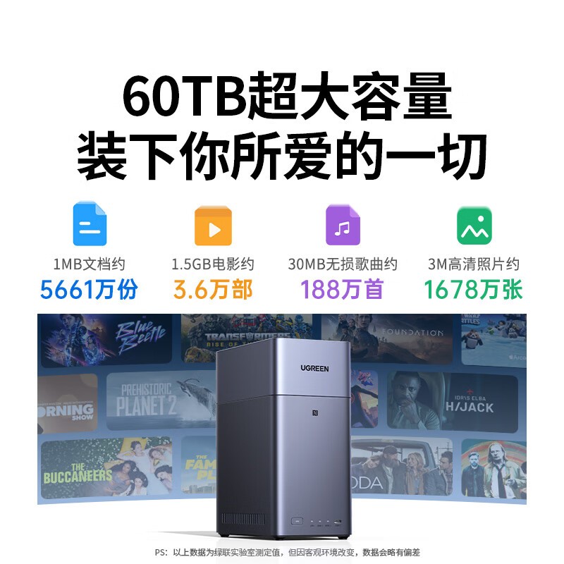 绿联DH2300 8G双盘位NAS京东优惠购