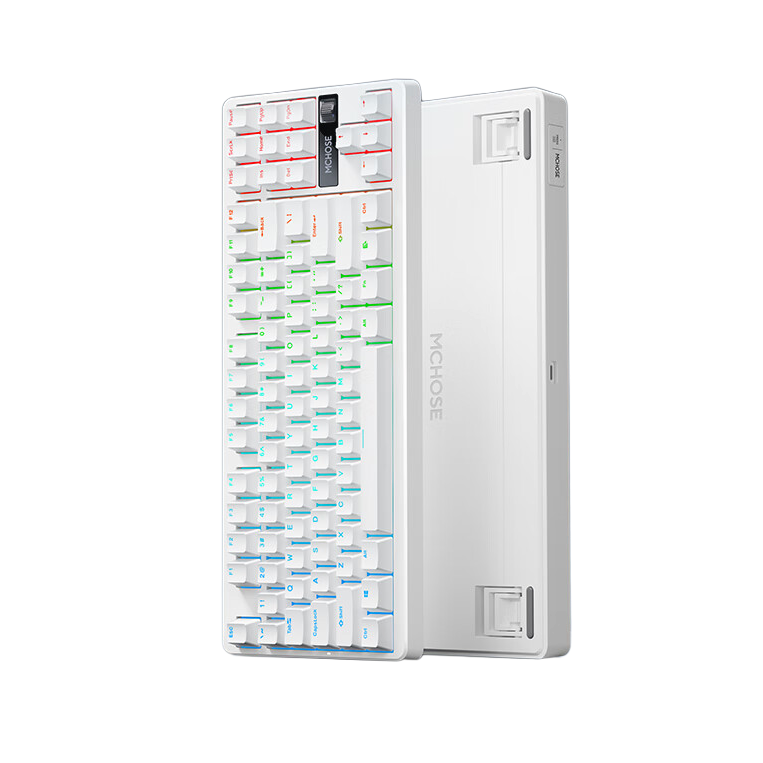 迈从 G87 三模连接 机械键盘 清云白 冰影轴