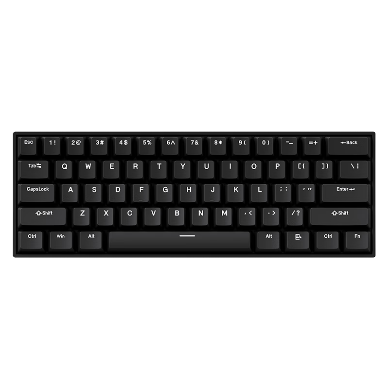 迈从 Ace 60 61键 有线机械键盘 黑色 蓝冰磁轴 无光