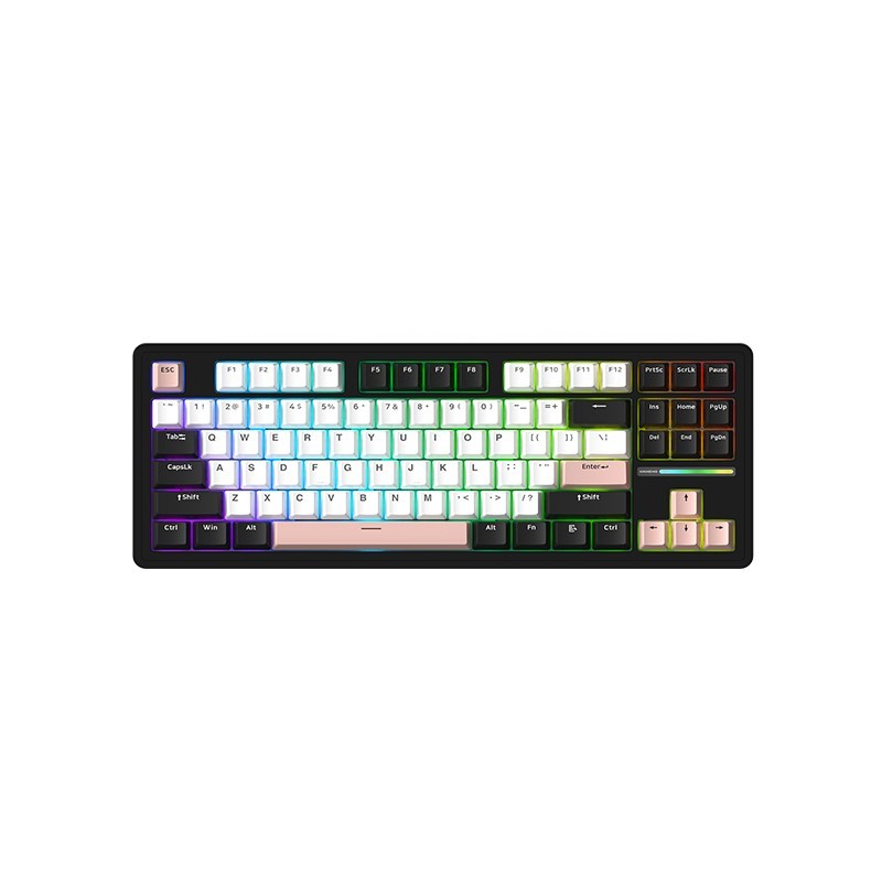 新盟 M87Lite机械键盘三模无线蓝牙电脑笔记本游戏办公通用青茶轴