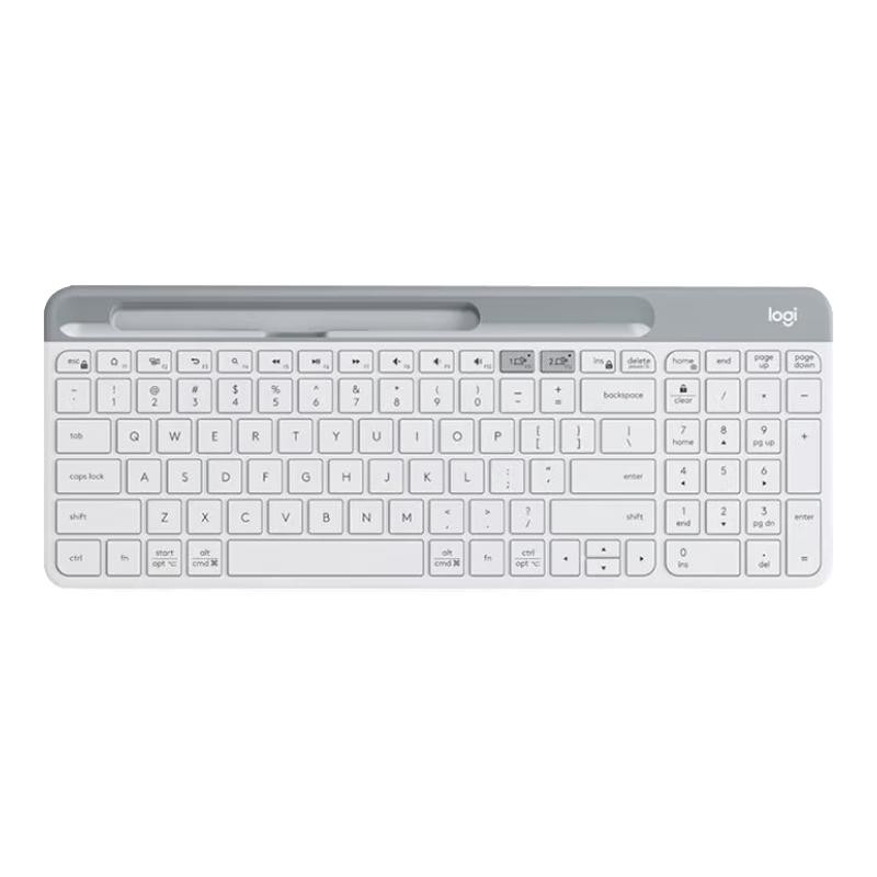 罗技 K580 101键 2.4G蓝牙 优联 双模无线薄膜键盘