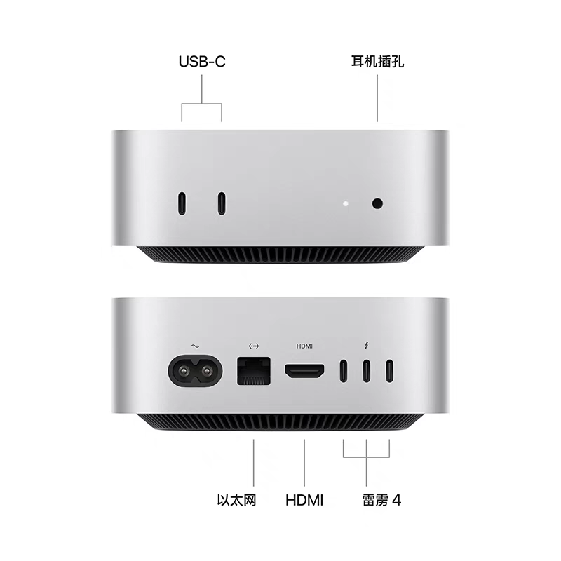 苹果 Apple Mac mini 2024款 迷你台式机