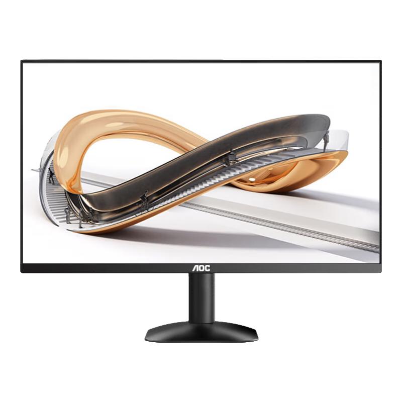 AOC 显示器23.8英寸电脑液晶屏幕IPS办公护眼低蓝光100HZ三边窄边框1080P壁挂监控