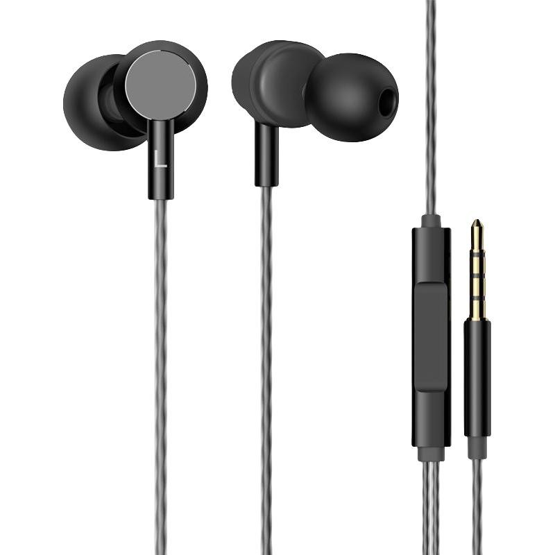 惠普 DHE-7000 入耳式降噪有线耳机 黑色 3.5mm