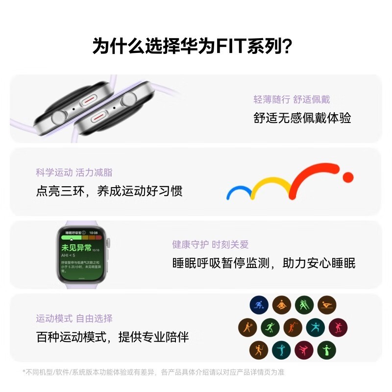 华为WATCH FIT 4风信紫829元抢