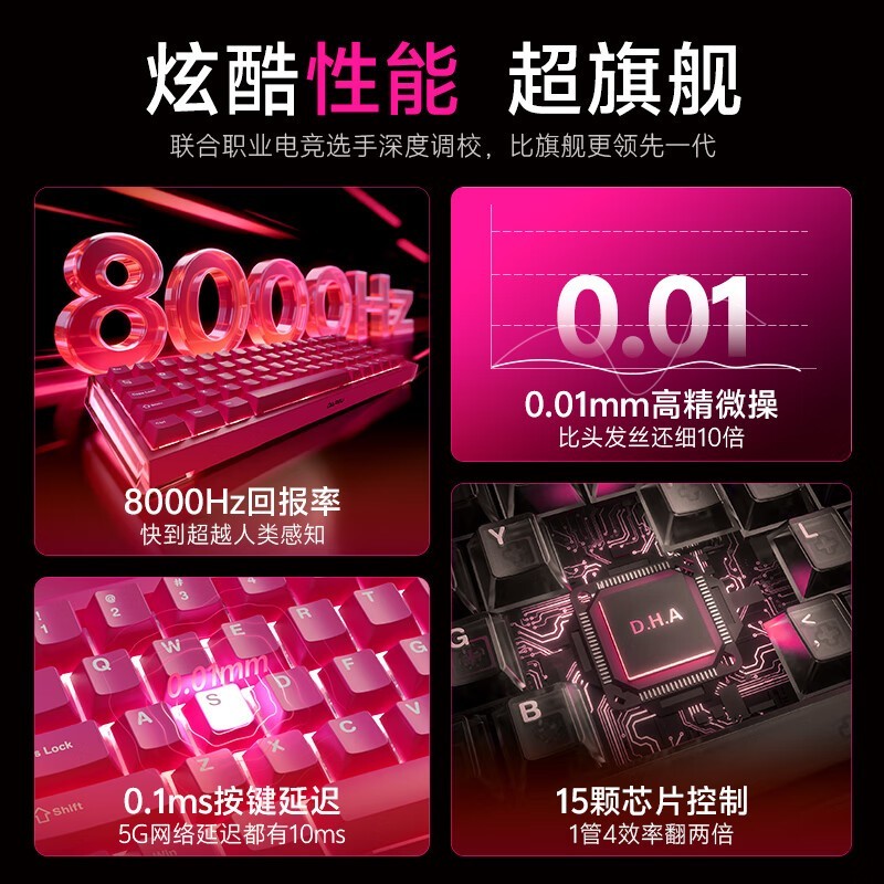 达尔优磁轴电竞键盘活动价低至269元
