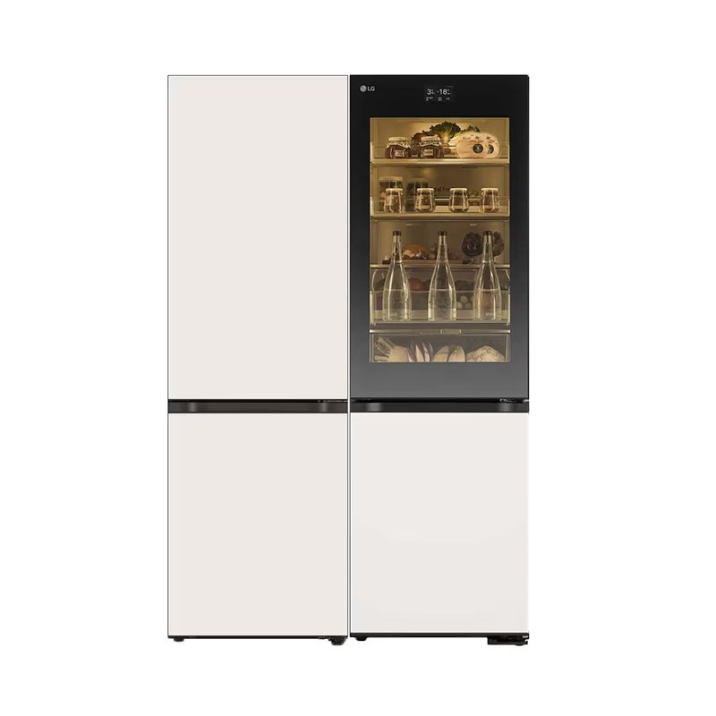 LG 嵌入式拼色组合幻彩透视窗电冰箱M344GBB38B+M342BE17线下同款