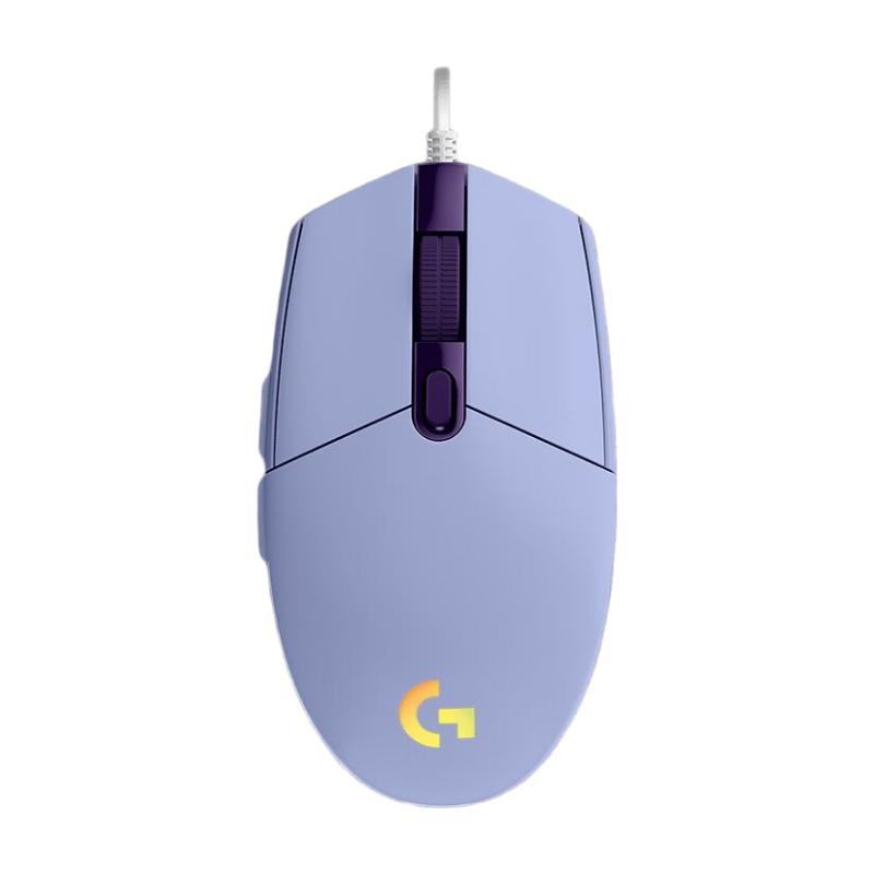 罗技 G102 二代 有线鼠标 8000DPI RGB