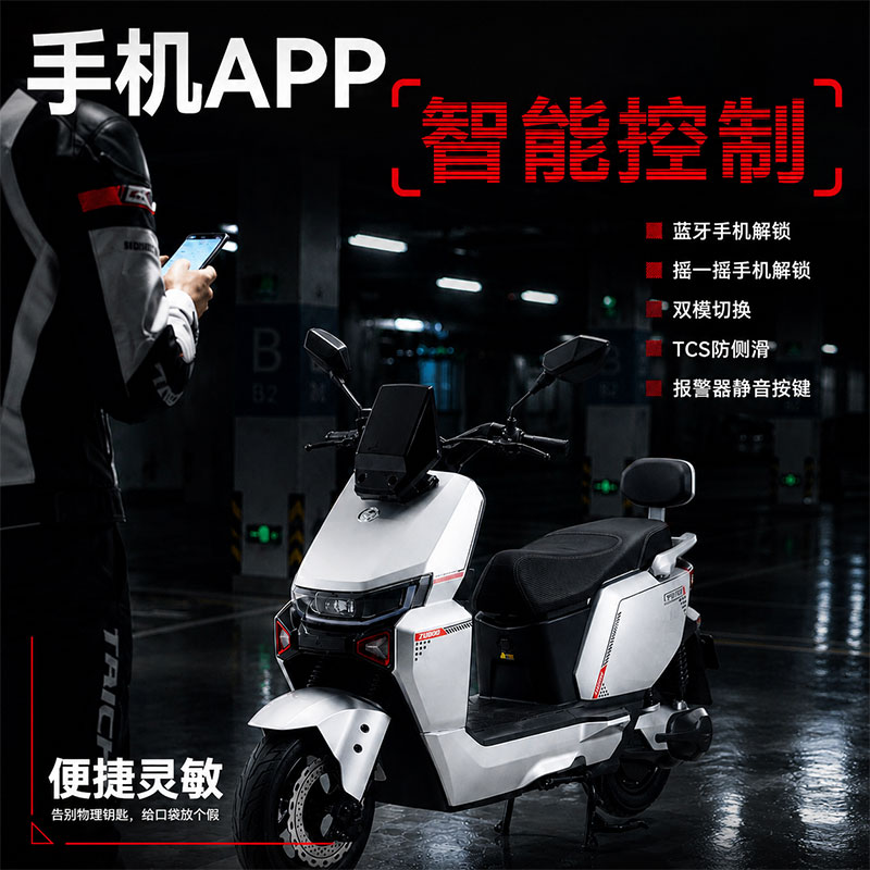 五星钻豹 X6 72V22AH石墨烯电池 电动摩托车