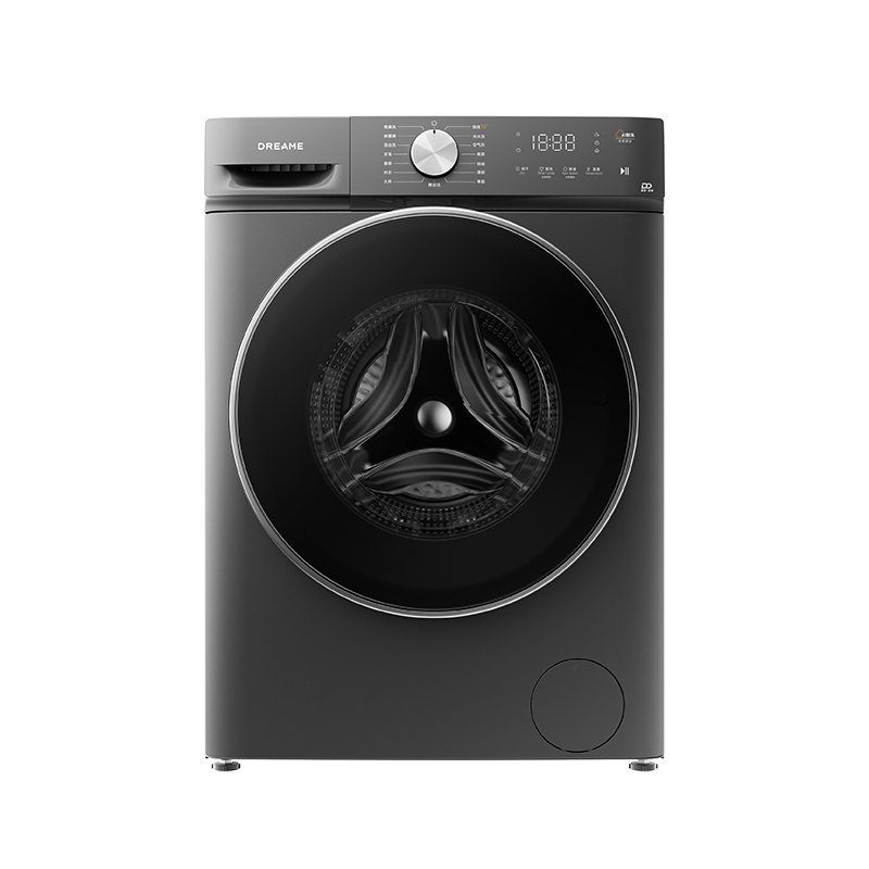 追觅 T1滚筒洗烘一体机10kg全自动DD超薄带烘干洗衣机纯平天池岩灰