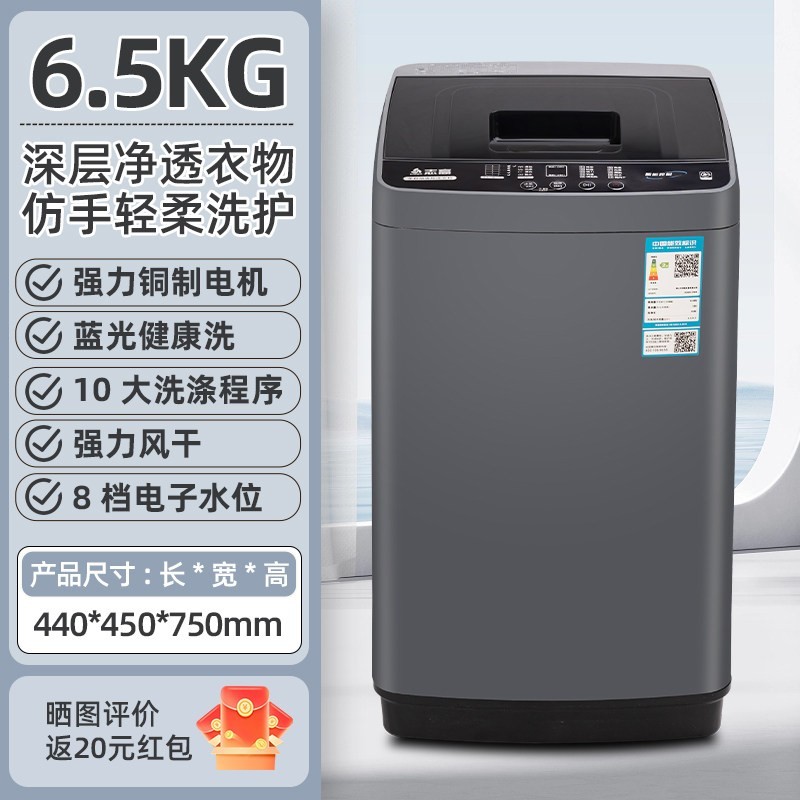 志高 8/10kg洗衣机全自动小型家用大容量租房宿舍波轮洗脱一体