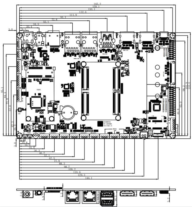 定昌电子发布RK3576嵌入式主板—B2B工控AI算力评估板