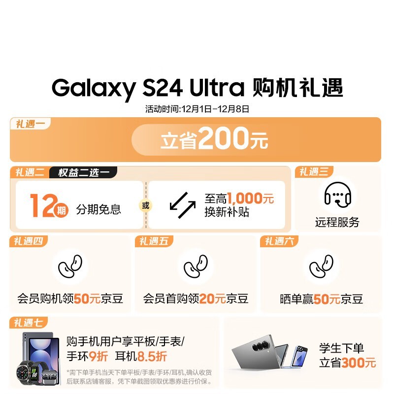 三星S24 Ultra直降216元
