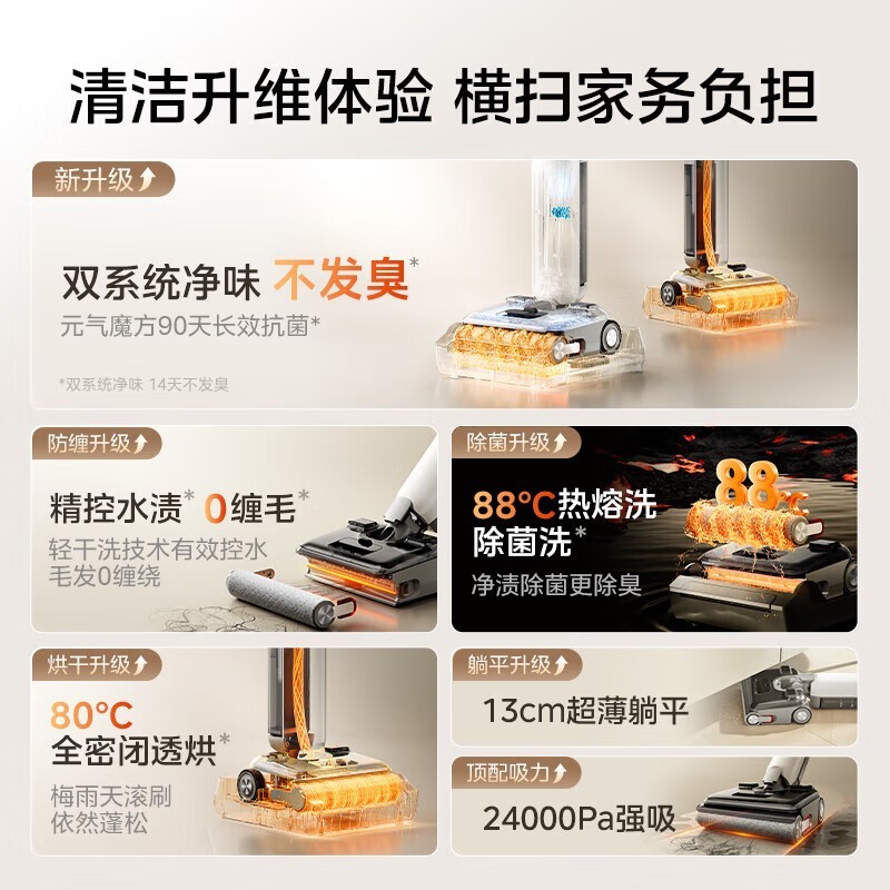 美的S60无线洗地机1310元