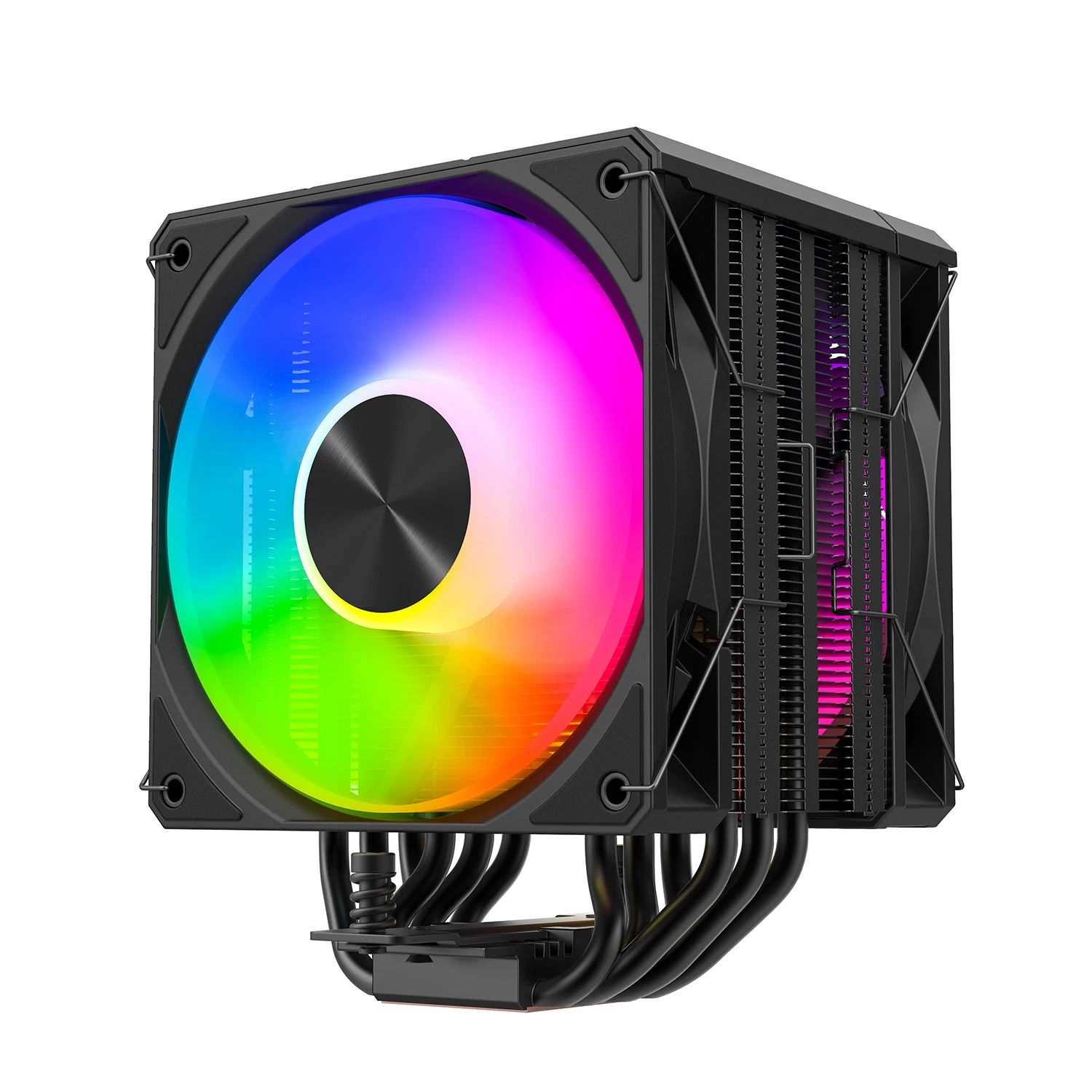 航嘉GX612Duo双擎散热器CPU风冷6热管厚塔双风扇ARGB适用多平台