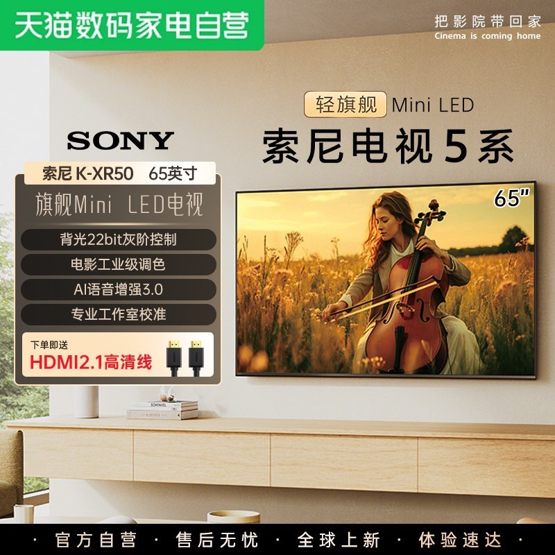索尼 5系 K-65XR50 液晶电视 65英寸