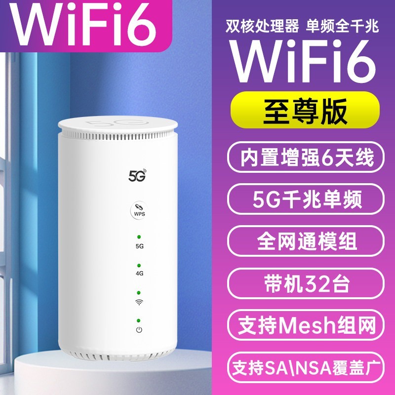 掌乐优 2026新款5G随身wifi千兆双频全网通cpe无线路由器wifl移动流量Wi-Fi便携家用5g网络车载户外直播