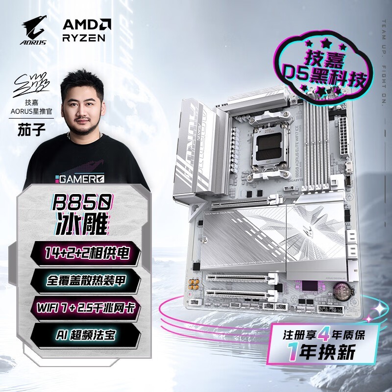  B850 AORUS ELITE WIFI7 ICE