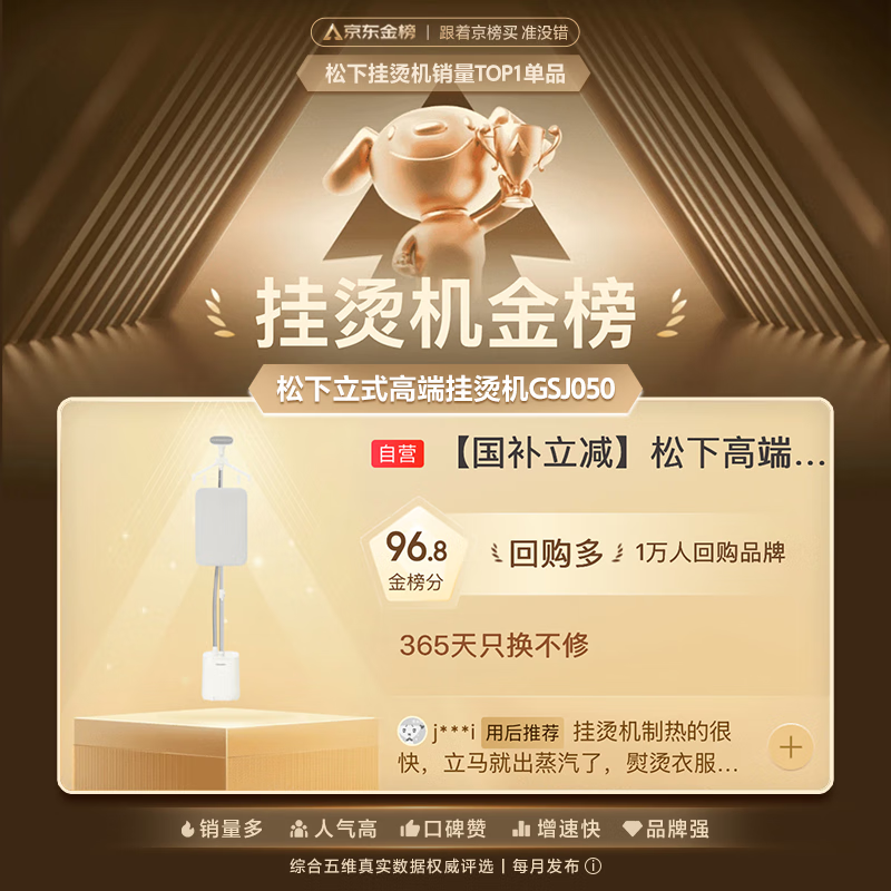 Panasonic挂烫机NI - GSJ050 - C京东特惠