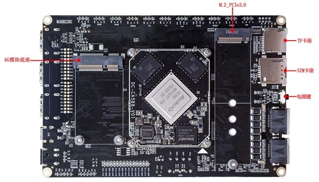 定昌最新RK3588嵌入式工业评估主板—B2B核心板扩展底板