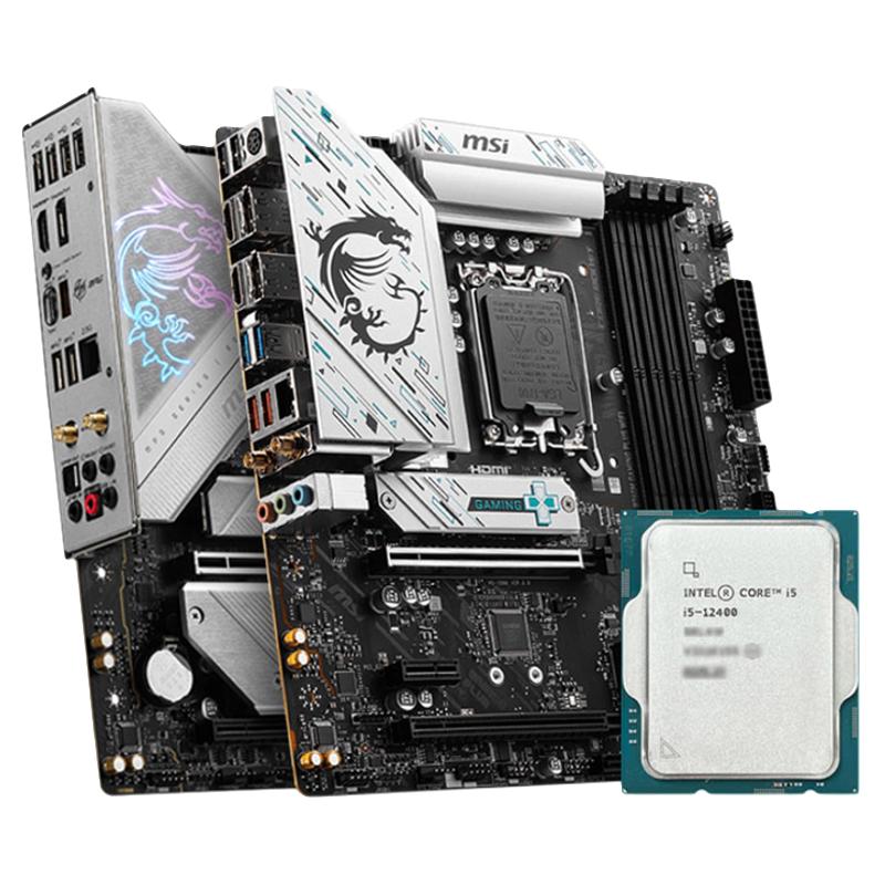 技嘉 MSI 微星 intel/英特尔i3 13100F 盒装处理器搭微星B760M迫击炮主板CPU套装