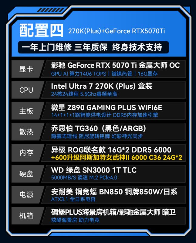 Ӱ��270KP+5070TI��������13499Ԫ