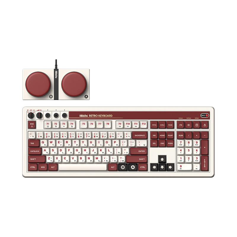 八位堂 Retro108机械键盘复古游戏办公通用三模无线蓝牙PC电脑安卓