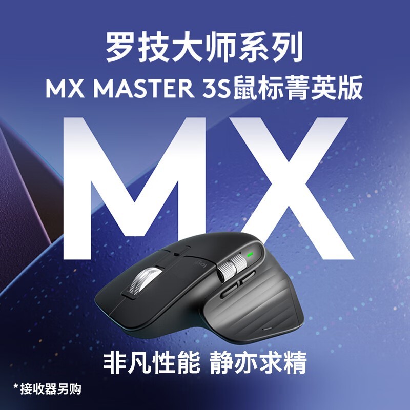 罗技MX Master 3S菁英鼠标活动低至349元
