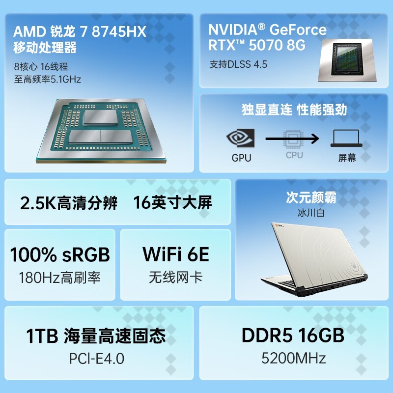 COLORFIRE橘宝R16 Pro游戏本直降1576元