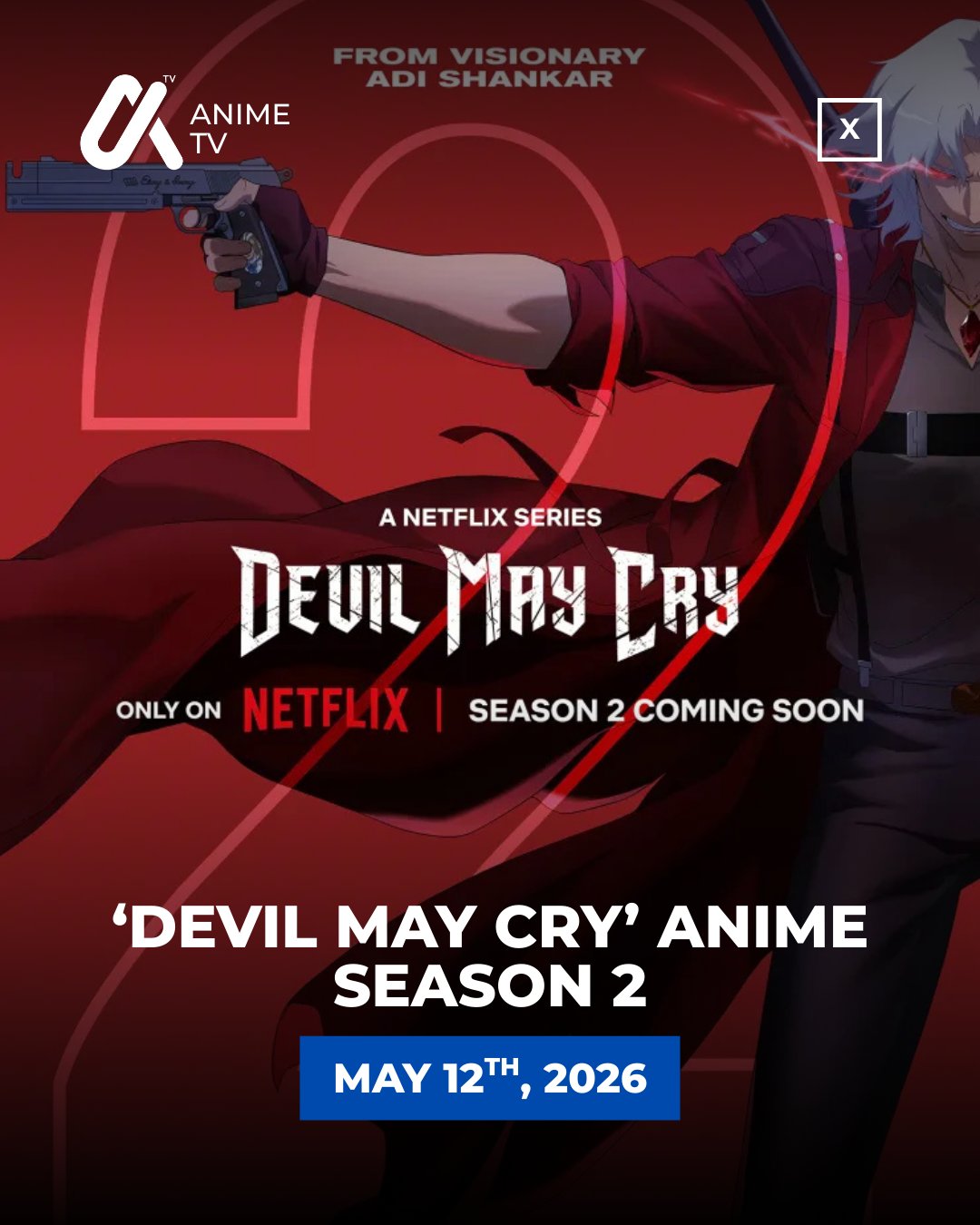 鬼泣动画第二季定档2026年,带动游戏销量破1100万套